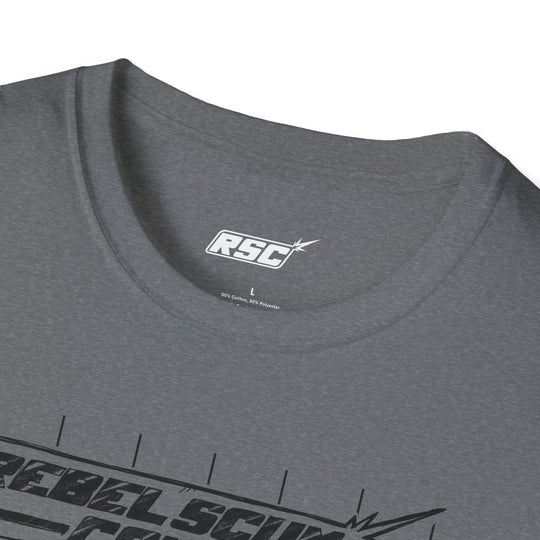 Black RSC STRIKE LOGO Blueprint Sketch T-Shirt