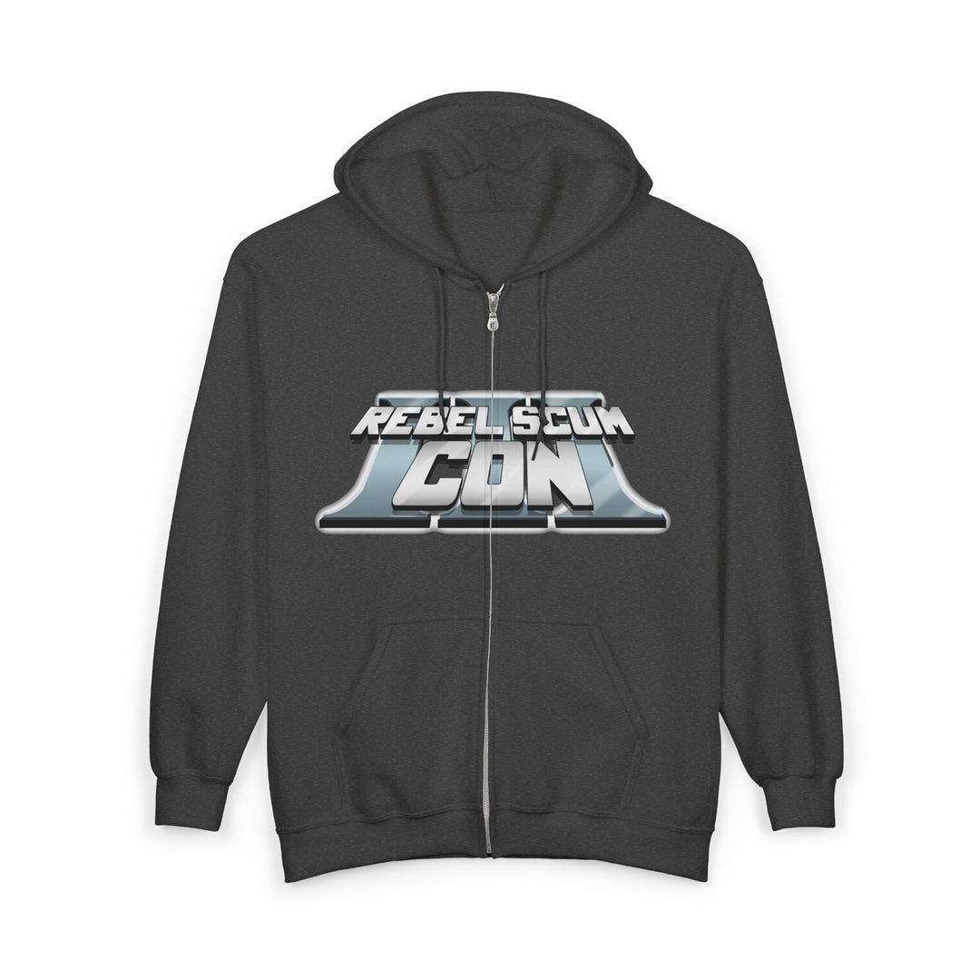 Rebel Scum Con 2026 - RSC III - Unisex Heavy Blend™ Full Zip Hooded Sweatshirt Version 1 - 4 Colors