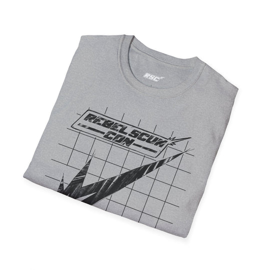 Black RSC STRIKE LOGO Blueprint Sketch T-Shirt