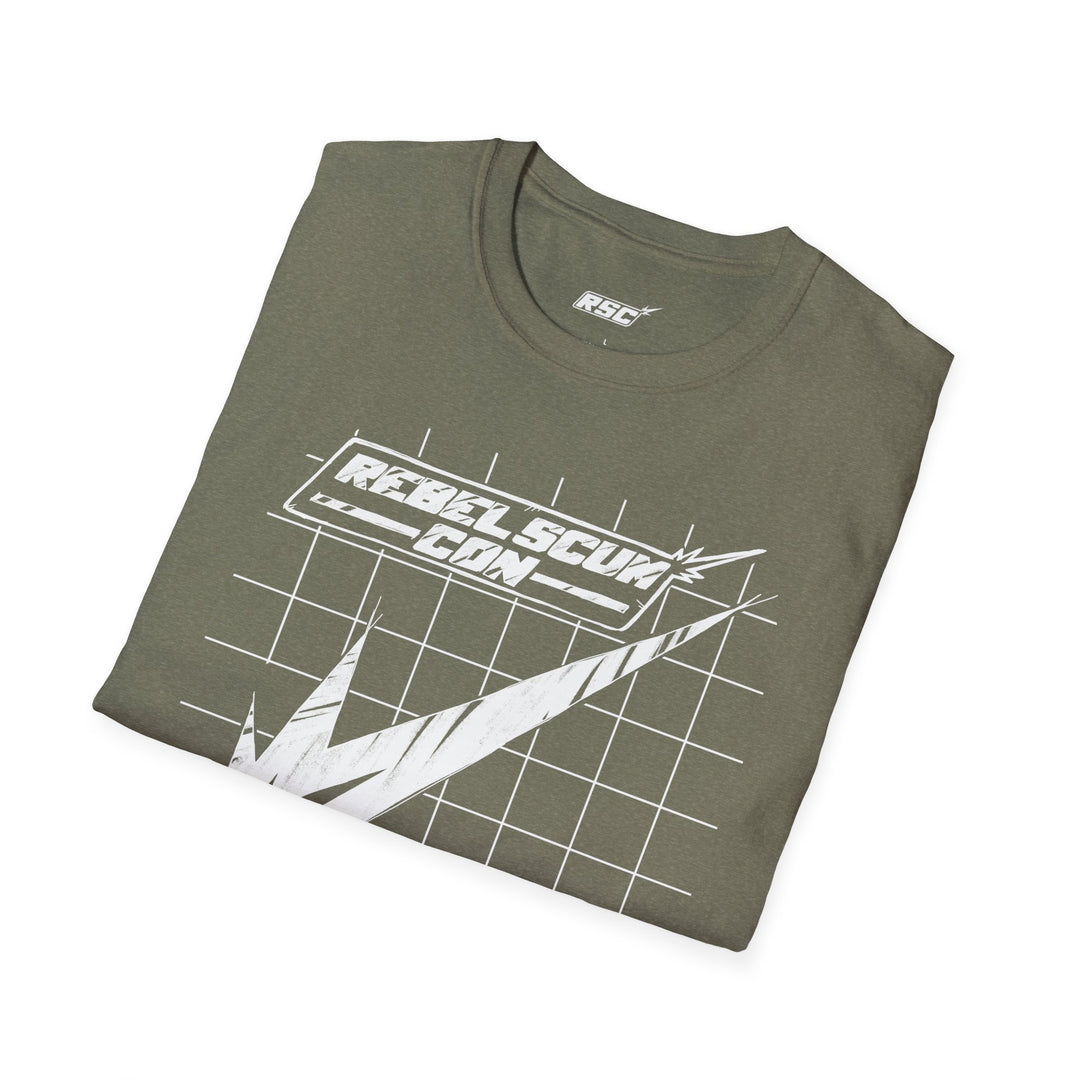 RSC White STRIKE LOGO Blueprint Sketch T-Shirt