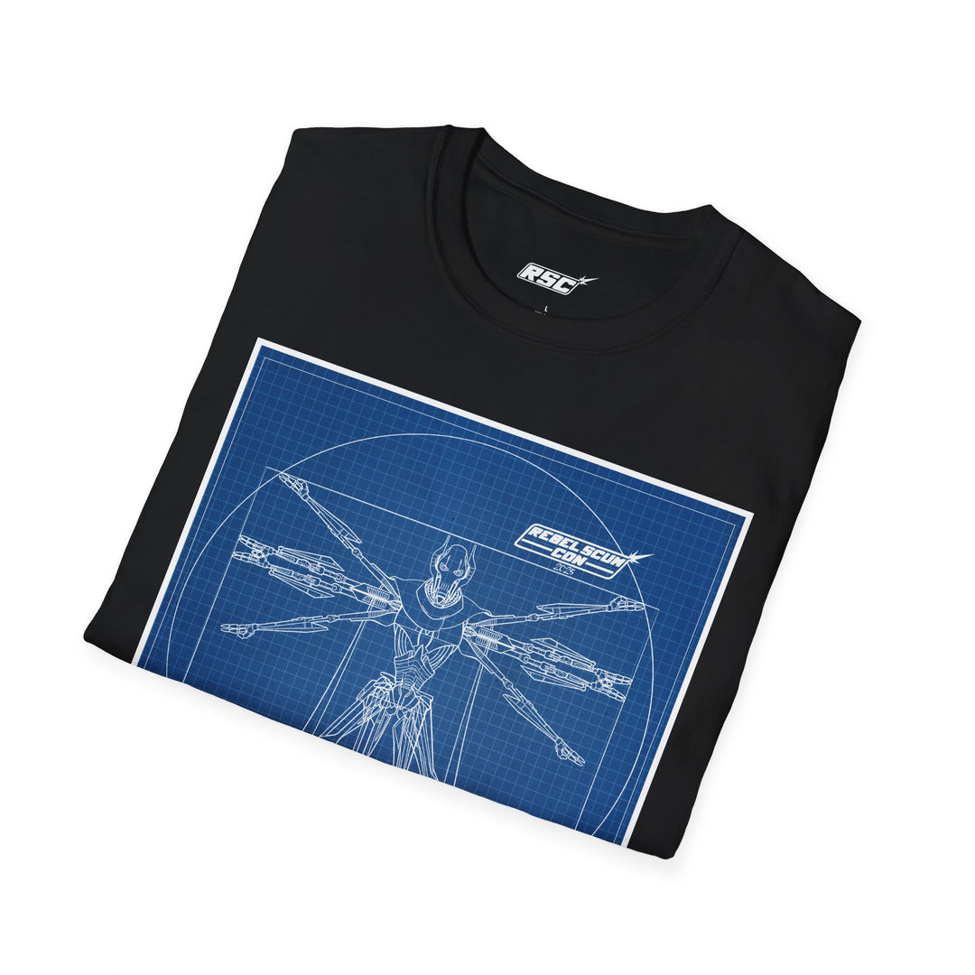 Rebel Scum Con 2025 - Grievous  T-Shirt - with RSC neck label
