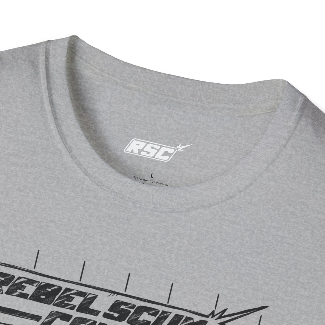 Black RSC STRIKE LOGO Blueprint Sketch T-Shirt