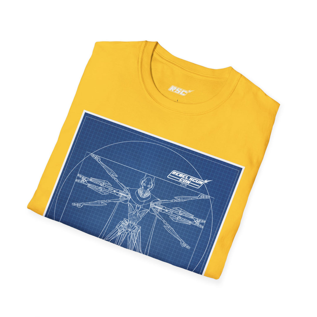 Rebel Scum Con 2025 - Grievous  T-Shirt - with RSC neck label
