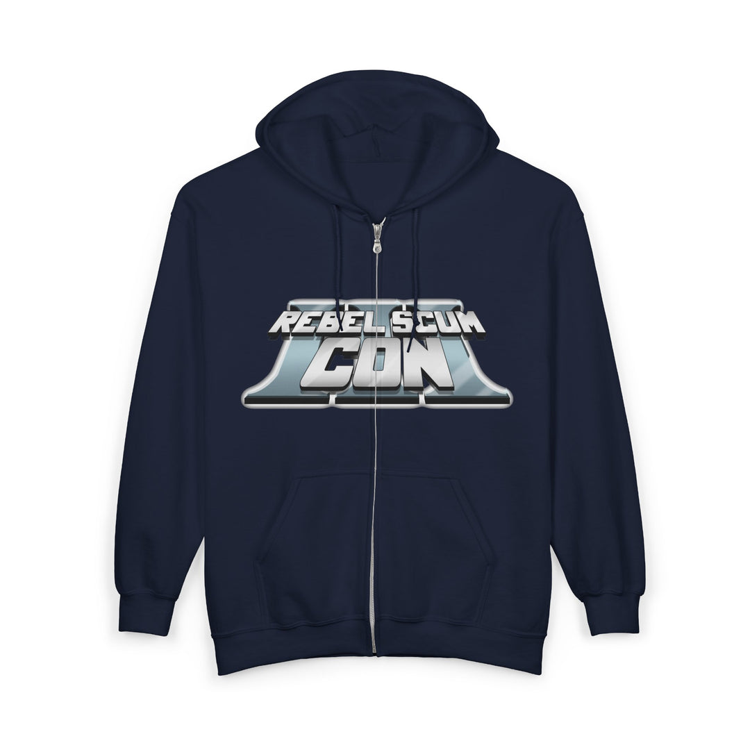 Rebel Scum Con 2026 - RSC III - Unisex Heavy Blend™ Full Zip Hooded Sweatshirt Version 1 - 4 Colors