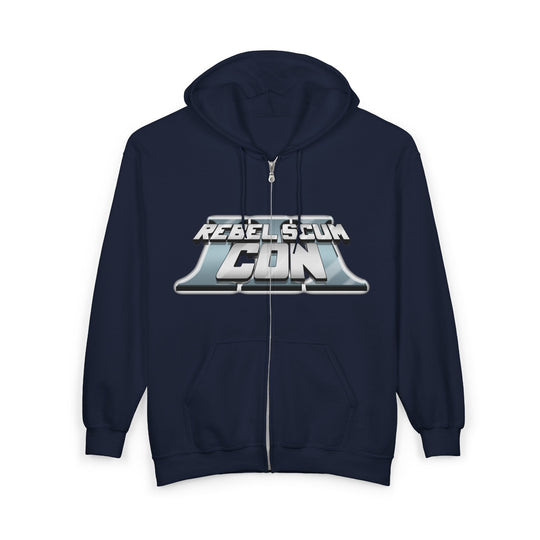 Rebel Scum Con 2026 - RSC III - Unisex Heavy Blend™ Full Zip Hooded Sweatshirt Version 1 - 4 Colors