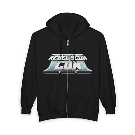 Rebel Scum Con 2026 - RSC III - Unisex Heavy Blend™ Full Zip Hooded Sweatshirt Version 1 - 4 Colors