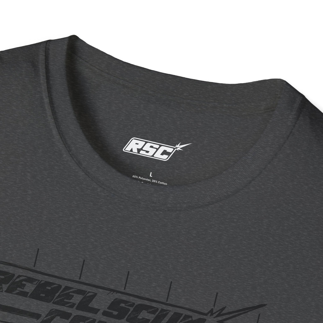 Black RSC STRIKE LOGO Blueprint Sketch T-Shirt