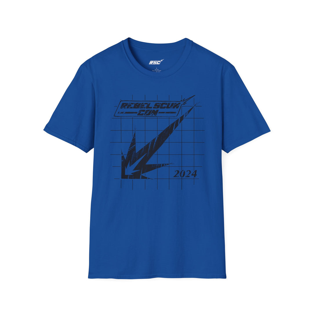 Black RSC STRIKE LOGO Blueprint Sketch T-Shirt