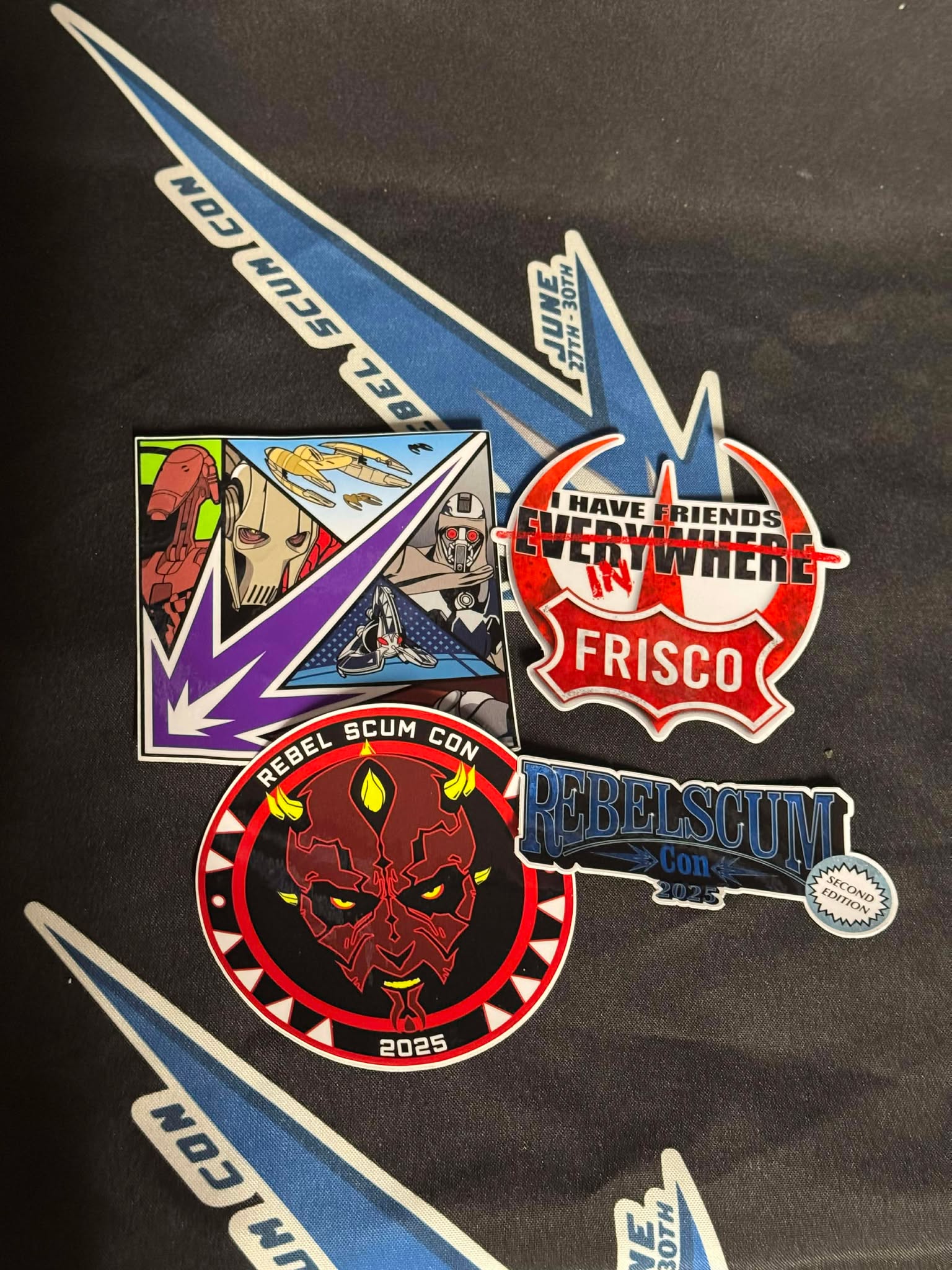 All 4 2025 Stickers BUNDLE – Rebel Scum Con