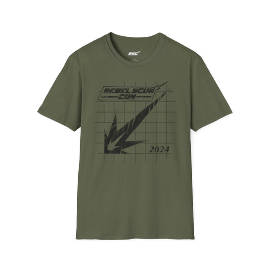 Black RSC STRIKE LOGO Blueprint Sketch T-Shirt