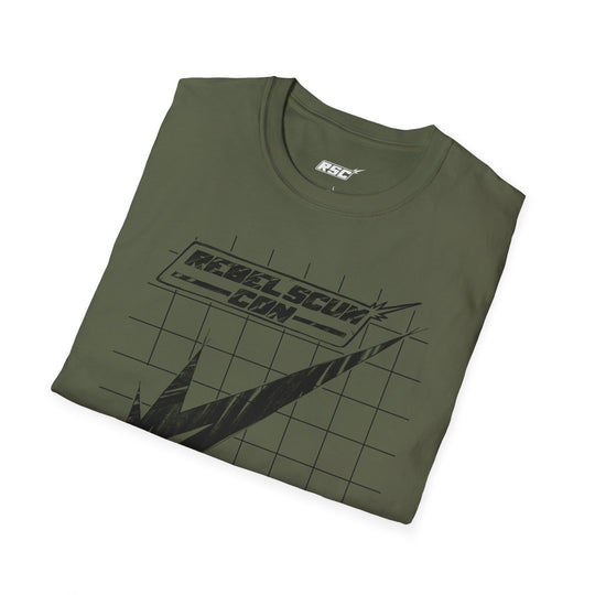 Black RSC STRIKE LOGO Blueprint Sketch T-Shirt