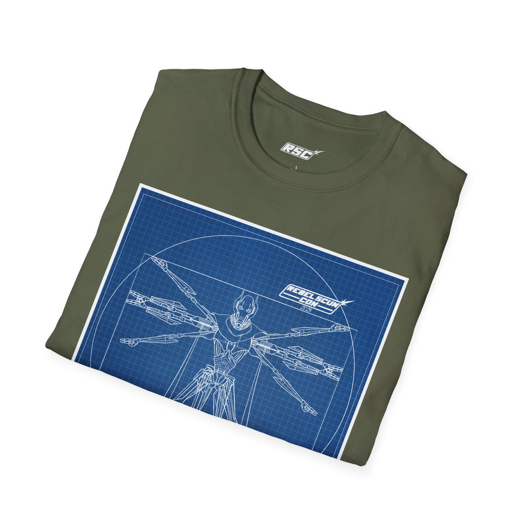 Rebel Scum Con 2025 - Grievous  T-Shirt - with RSC neck label