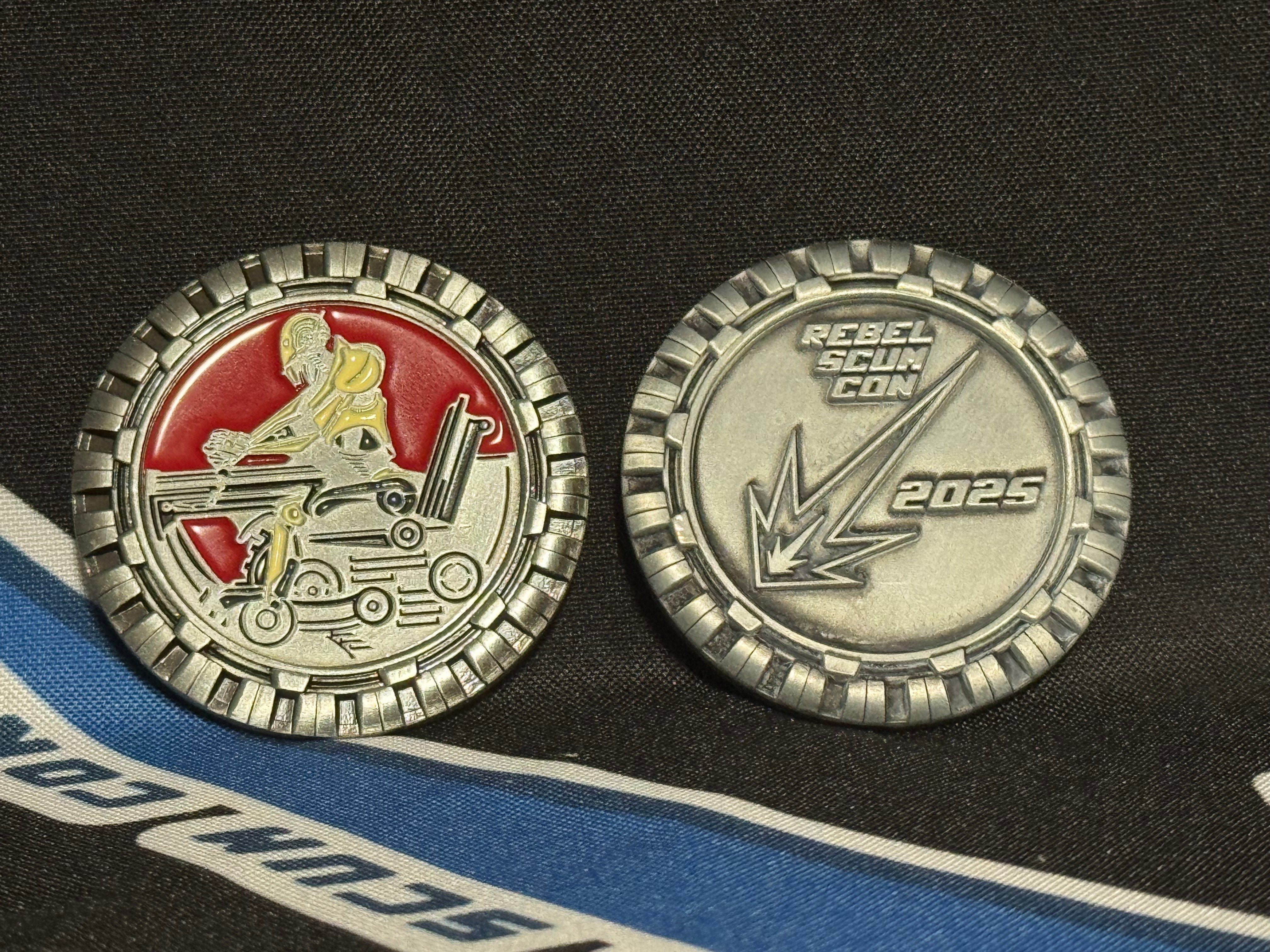Grievous Wheel Bike RSC 2025 Exclusive Challenge Coin – Rebel Scum Con